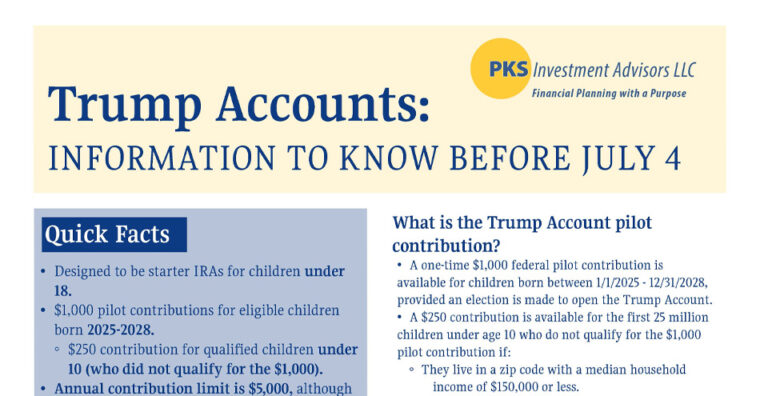 Trump Accounts FAQ Sheet