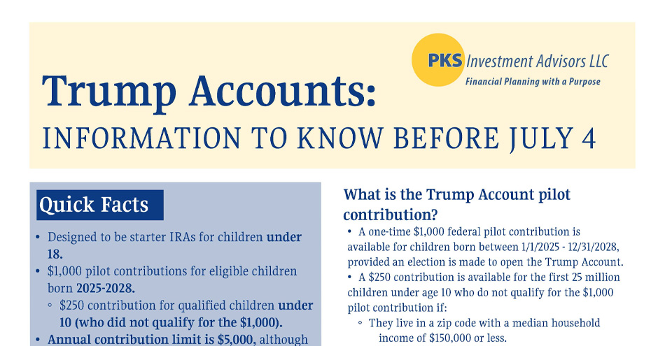 Trump Accounts FAQ Sheet